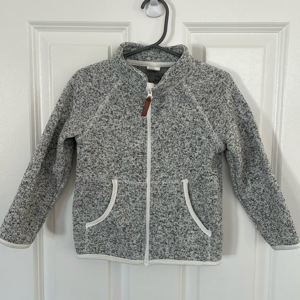 Gray sweater jacket